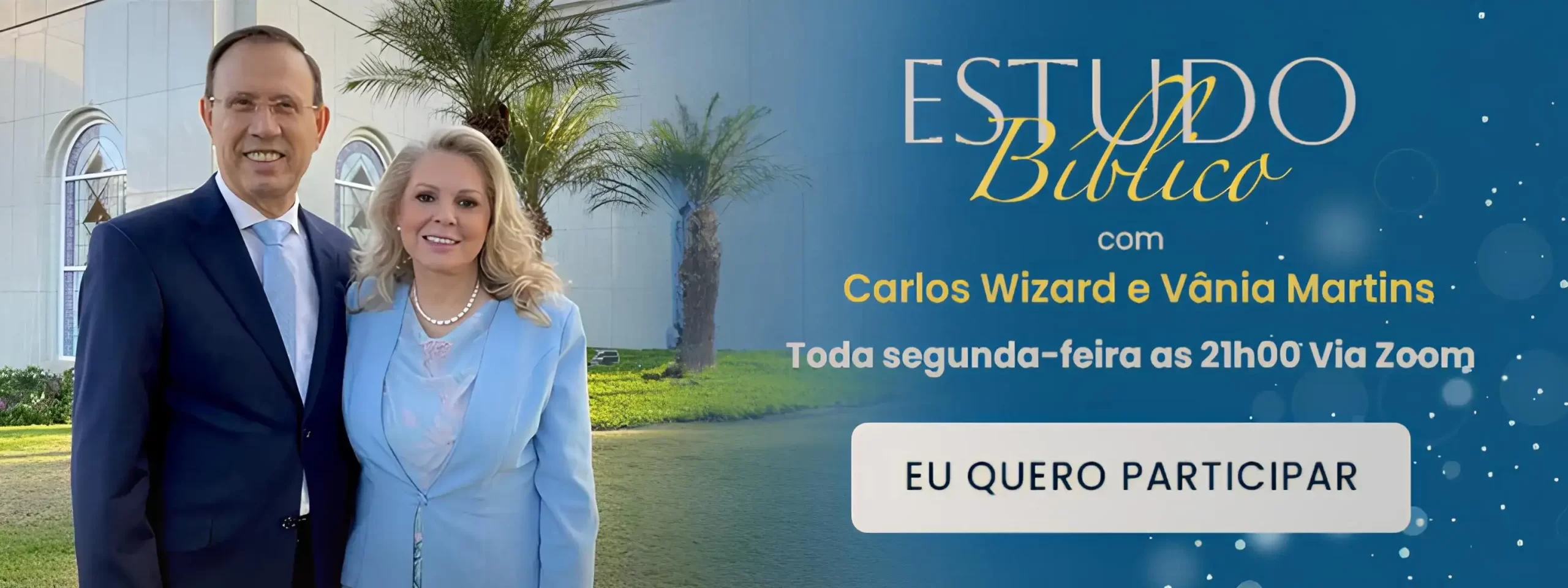 Estudo bíblico com Carlos WIzard e Vânia Martins